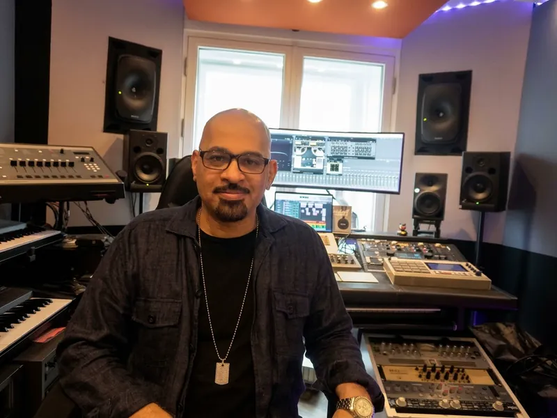 David Anthony at the mastering desk